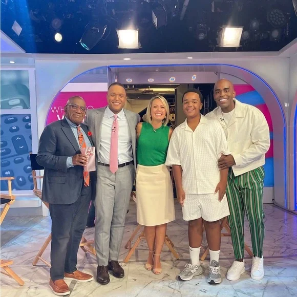 Scotch & Soda Men's Green and Red Striped Chinos